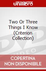 Two Or Three Things I Know (Criterion Collection) dvd