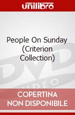 People On Sunday (Criterion Collection) dvd
