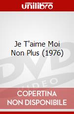 Je T'aime Moi Non Plus (1976) dvd
