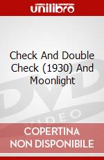 Check And Double Check (1930) And Moonlight dvd