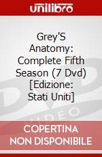 Grey'S Anatomy: Complete Fifth Season (7 Dvd) [Edizione: Stati Uniti] dvd