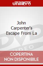 John Carpenter's Escape From La dvd