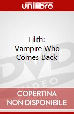 Lilith: Vampire Who Comes Back dvd