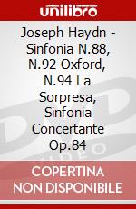Joseph Haydn - Sinfonia N.88, N.92 Oxford, N.94 La Sorpresa, Sinfonia Concertante Op.84 dvd