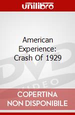 American Experience: Crash Of 1929 dvd