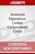 American Experience: Civilian Conservation Corps dvd