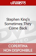 Stephen King's Sometimes They Come Back dvd