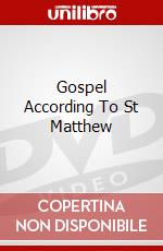 Gospel According To St Matthew dvd