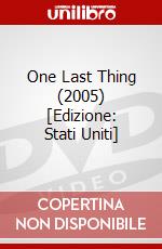 One Last Thing (2005) [Edizione: Stati Uniti] dvd