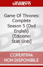 Game Of Thrones: Complete Season 5 (Dvd English) [Edizione: Stati Uniti] dvd