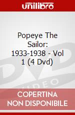 Popeye The Sailor: 1933-1938 - Vol 1 (4 Dvd) dvd