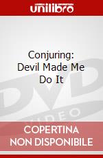 Conjuring: Devil Made Me Do It dvd