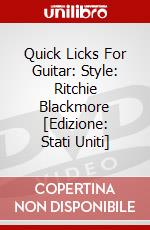 Quick Licks For Guitar: Style: Ritchie Blackmore [Edizione: Stati Uniti] dvd