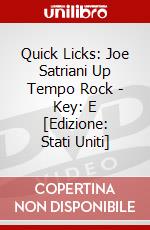 Quick Licks: Joe Satriani Up Tempo Rock - Key: E [Edizione: Stati Uniti] dvd