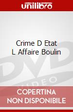 Crime D Etat L Affaire Boulin dvd