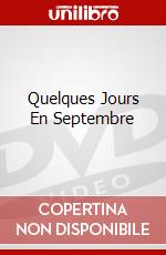 Quelques Jours En Septembre dvd
