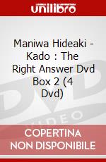 Maniwa Hideaki - Kado : The Right Answer Dvd Box 2 (4 Dvd) dvd