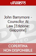 John Barrymore - Counscllor At Law [Edizione: Giappone] dvd
