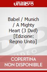 Babel / Munich / A Mighty Heart (3 Dvd) [Edizione: Regno Unito] dvd