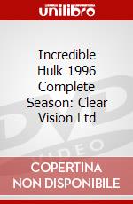 Incredible Hulk 1996 Complete Season: Clear Vision Ltd dvd