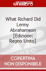 What Richard Did Lenny Abrahamson [Edizione: Regno Unito] dvd