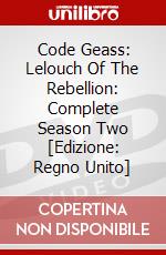 Code Geass: Lelouch Of The Rebellion: Complete Season Two [Edizione: Regno Unito] dvd
