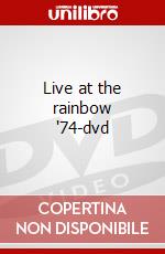 Live at the rainbow '74-dvd dvd