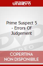 Prime Suspect 5 - Errors Of Judgement dvd