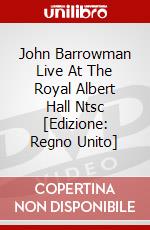 John Barrowman Live At The Royal Albert Hall Ntsc [Edizione: Regno Unito] dvd