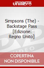 Simpsons (The) -  Backstage Pass [Edizione: Regno Unito] dvd