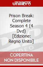 Prison Break: Complete Season 4 (4 Dvd) [Edizione: Regno Unito] dvd
