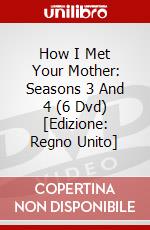 How I Met Your Mother: Seasons 3 And 4 (6 Dvd) [Edizione: Regno Unito] dvd