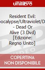 Resident Evil: Apocalypse/Ultraviolet/Doa - Dead Or Alive (3 Dvd) [Edizione: Regno Unito] dvd