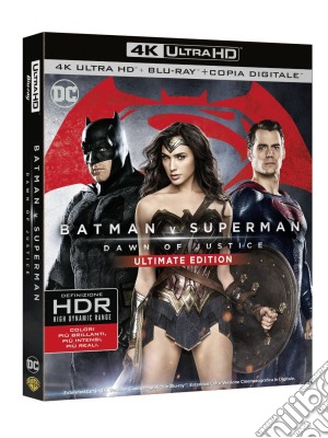 (Blu-Ray Disk) Batman V Superman - Dawn Of Justice (4K Ultra HD+Blu-Ray) film in dvd di Zack Snyder