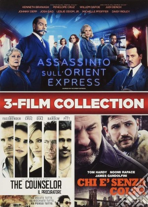 Assassinio Sull'Orient Express / The Counselor / The Drop (3 Dvd) film in dvd di Kenneth Branagh,Michael R. Roskam,Ridley Scott