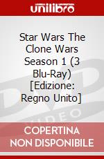 Star Wars The Clone Wars Season 1 (3 Blu-Ray) [Edizione: Regno Unito] dvd