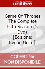 Game Of Thrones The Complete Fifth Season (5 Dvd) [Edizione: Regno Unito] dvd