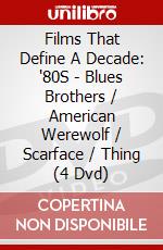 Films That Define A Decade: '80S - Blues Brothers / American Werewolf / Scarface / Thing (4 Dvd) dvd