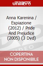 Anna Karenina / Espiazione (2012) / Pride And Prejudice (2005) (3 Dvd) dvd