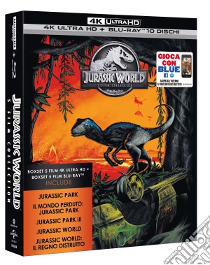 (Blu-Ray Disk) Jurassic 5 Movie Super Collection (5 4K Ultra Hd+Blu-Ray) film in dvd di Juan Antonio Bayona,Joe Johnston,Steven Spielberg,Colin Trevorrow