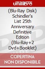 (Blu-Ray Disk) Schindler's List 25th Anniversary Definitive Edition (Blu-Ray+2 Dvd+Booklet) brd