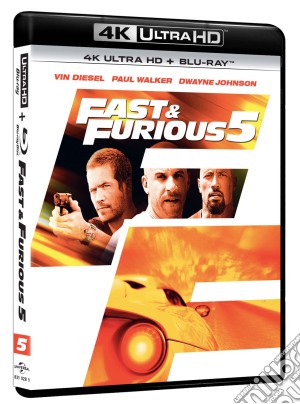 (Blu-Ray Disk) Fast And Furious 5 (4K Ultra Hd+Blu-Ray) film in dvd di Justin Lin