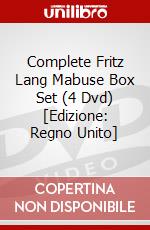 Complete Fritz Lang Mabuse Box Set (4 Dvd) [Edizione: Regno Unito] film in dvd