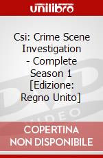 Csi: Crime Scene Investigation - Complete Season 1 [Edizione: Regno Unito] dvd