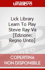 Lick Library Learn To Play Stevie Ray Va [Edizione: Regno Unito] dvd