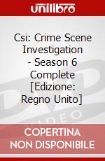 Csi: Crime Scene Investigation - Season 6 Complete [Edizione: Regno Unito] dvd