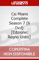 Csi Miami Complete Season 7 (6 Dvd) [Edizione: Regno Unito] dvd
