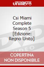 Csi Miami Complete Season 5 [Edizione: Regno Unito] dvd