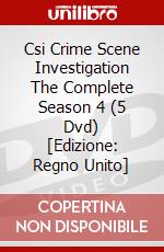 Csi  Crime Scene Investigation The Complete Season 4 (5 Dvd) [Edizione: Regno Unito] dvd