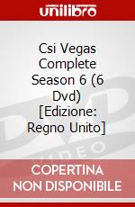 Csi Vegas Complete Season 6 (6 Dvd) [Edizione: Regno Unito] dvd